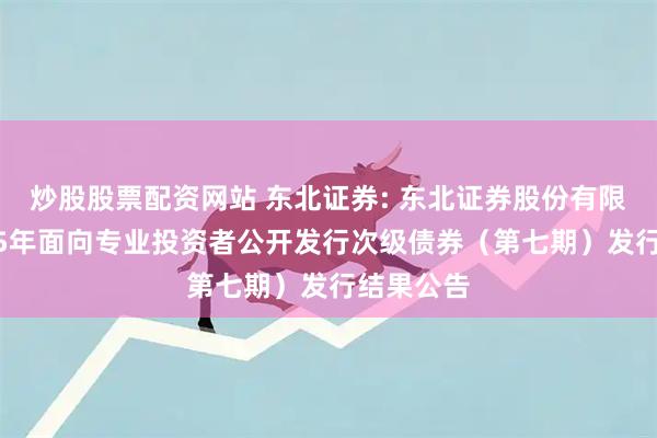 炒股股票配资网站 东北证券: 东北证券股份有限公司2025年面向专业投资者公开发行次级债券（第七期）发行结果公告
