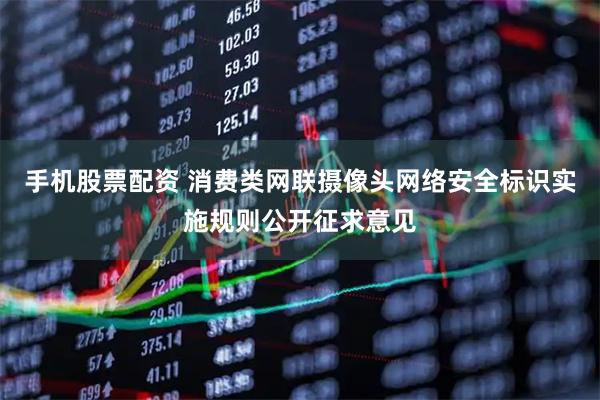 手机股票配资 消费类网联摄像头网络安全标识实施规则公开征求意见
